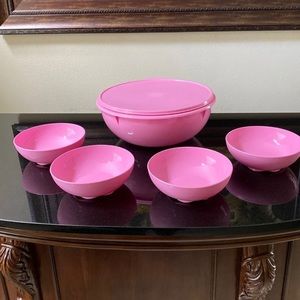 Tupperware Pink Set
